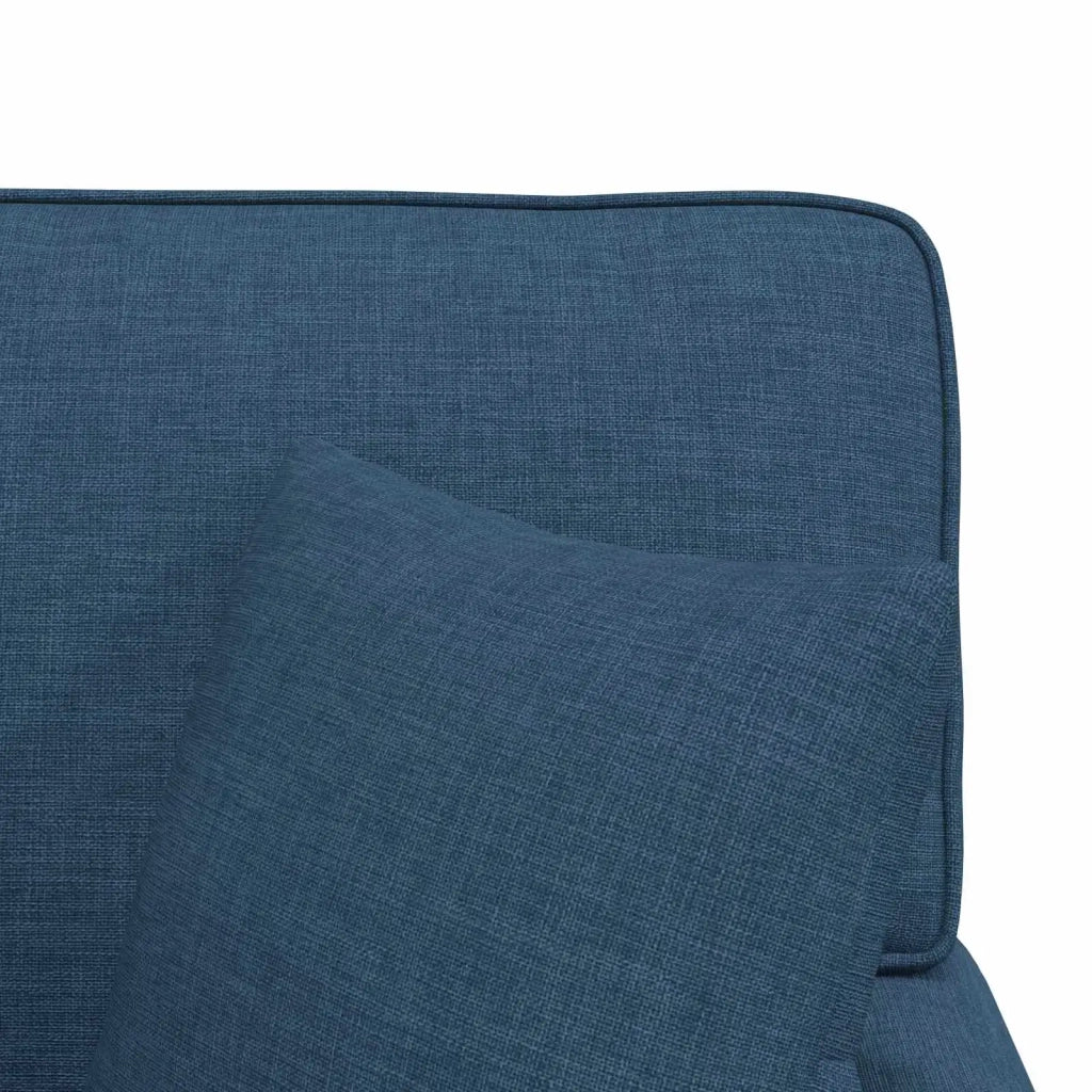 Chaise Longe con Gonna con cuscino 3 pz Blu Tessuto CFW1247917