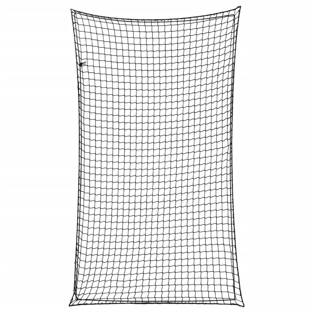 Rete per rimorchio copertura per fissaggio carico portapacchi con corda elastica 6 x 3,5 m PP nero 02_0042234