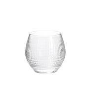 set 6 Bicchieri disco of in vetro sonoro trasparente cl 38