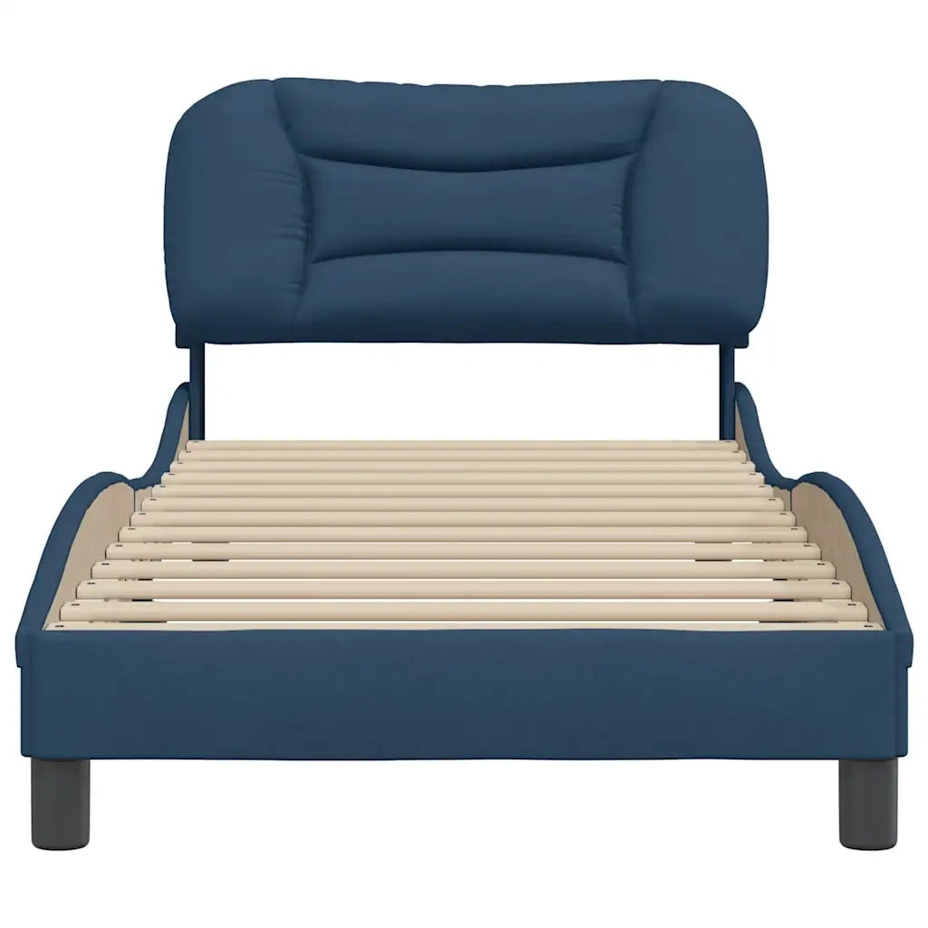 Giroletto senza Materasso Blu 90x190 cm in Tessuto