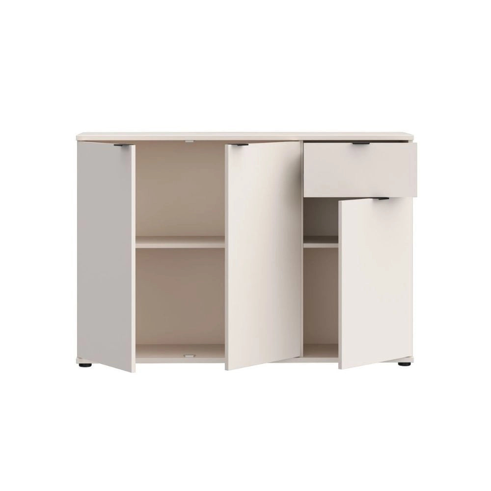 Mobile multiuso Segno 3 ante e 1 cassetto 120 cm cashmere