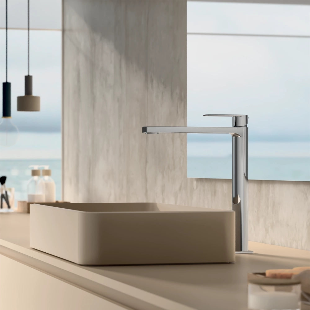 Paffoni miscelatore lavabo alto senza scarico cromato mod. Tango