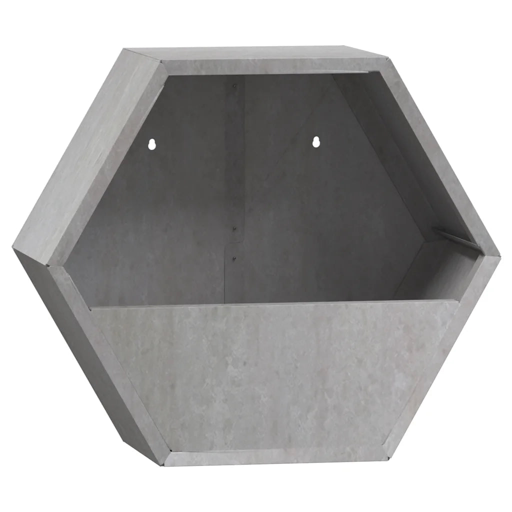 Fioriere da Parete 2 pz Ruggine in Acciaio Corten 30x10x25 cm 823684