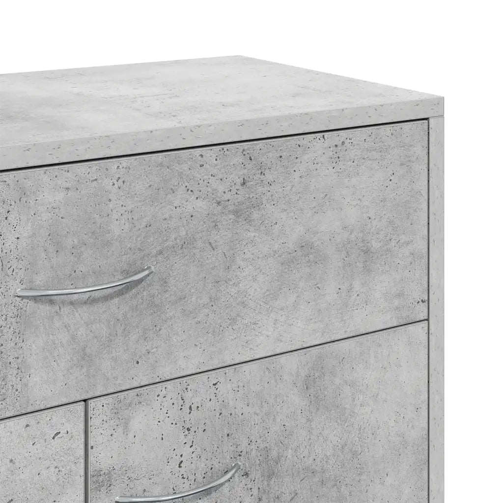 Credenza Grigio Cemento 60x30x75 cm in Truciolato