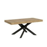 Tavolo allungabile 200/304x90 cm Volantis colore quercia natura gambe antracite