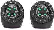 Compasso Portatile - Compasso Chiave - Compasso per Bambini - Gadget Esterno - Strumento di Emergenza - Plastica 3,2 x 2,6 cm - Navigazione