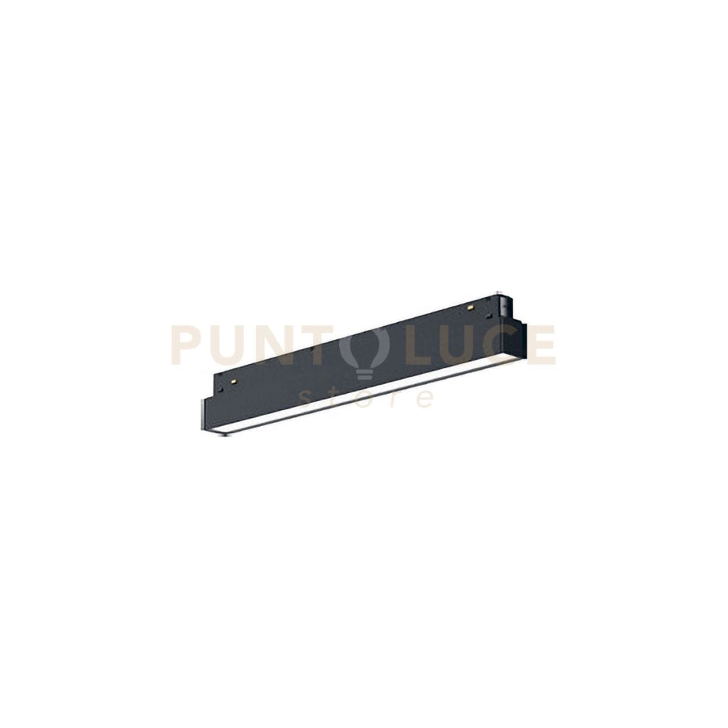 GFA1270CD- MODULO LED PER BINARIO DOPPIA ACCENSIONE AD INCASTRO MAGNETICO PER BINARIO 48V 3000K 864LM 12W 30,5CM NERO DIMMERABILE