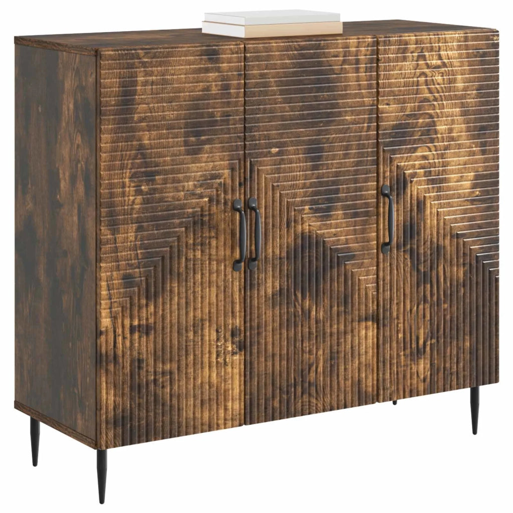 Credenza Rovere Fumo 89 x 34,5 x 80 cm Legno ingegnerizzato 894880