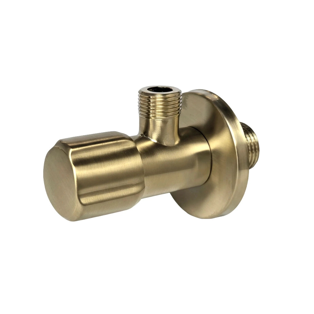 Valvola Ad Angolo 02 1/2" X 3/8" Brush Gold