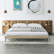 Testiera per Letto con Armadietti Legno Multistrato Rovere Fumo 3115737