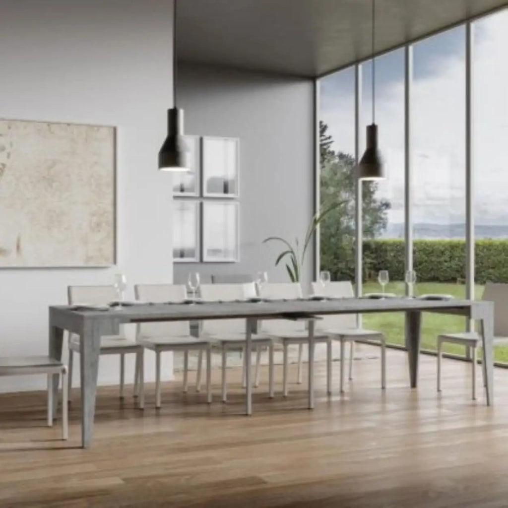 Consolle allungabile 90x42/198 cm Isotta Cemento