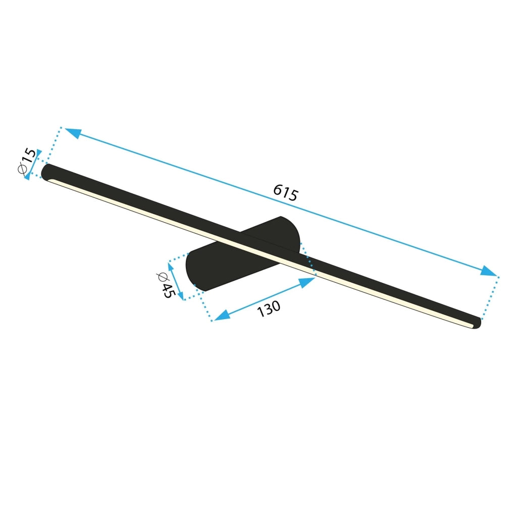 Lampada Da Parete Led 60cm App1342-w Black