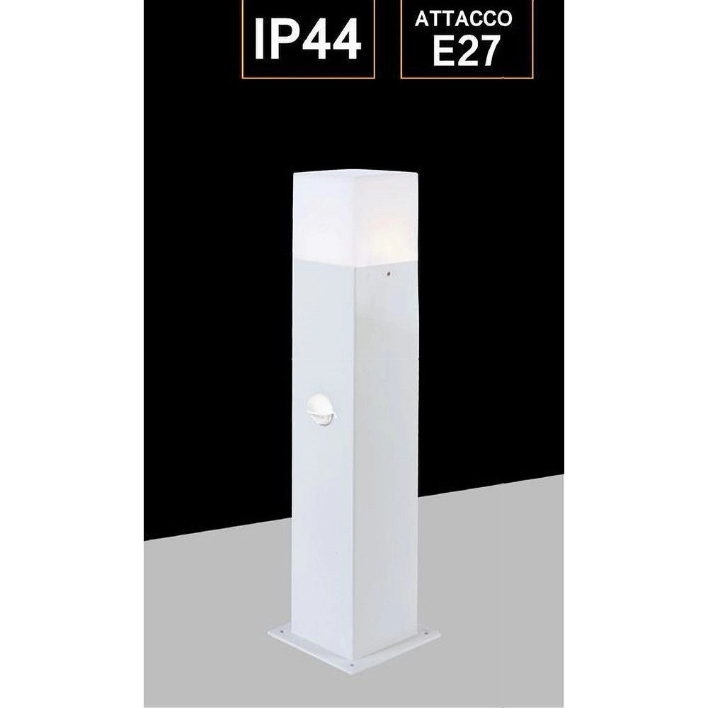 Trade Shop - Lampione Esterno Con Sensore Movimento E27 Lampada Da Terra Lampioncino Ip44 H440 -