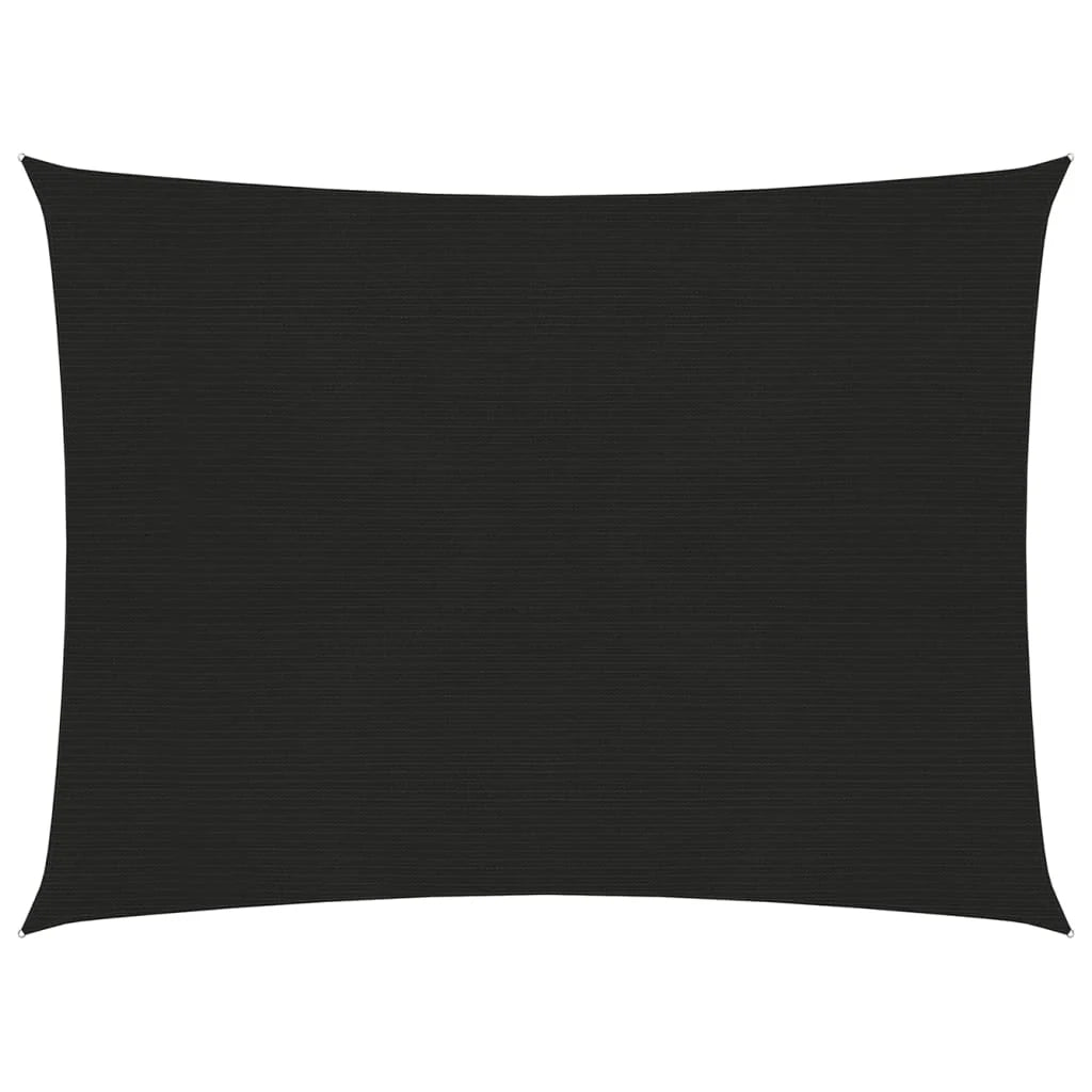 Vela ombreggiante/ombrellone 160 g/m² 3 x 4 m HDPE nero 02_0009203