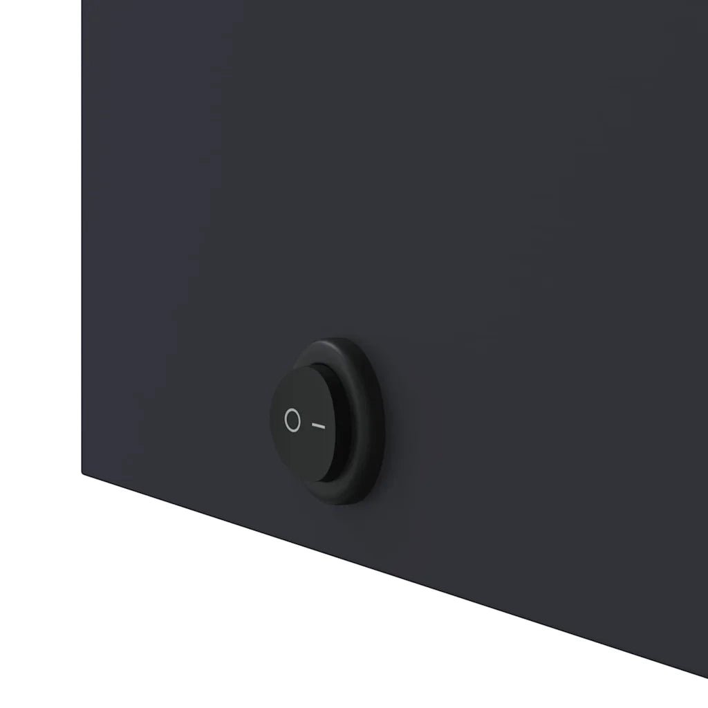 Armadietto Bagno con Specchio e LED Grigio Chiaro 45x13x52 cm 357966