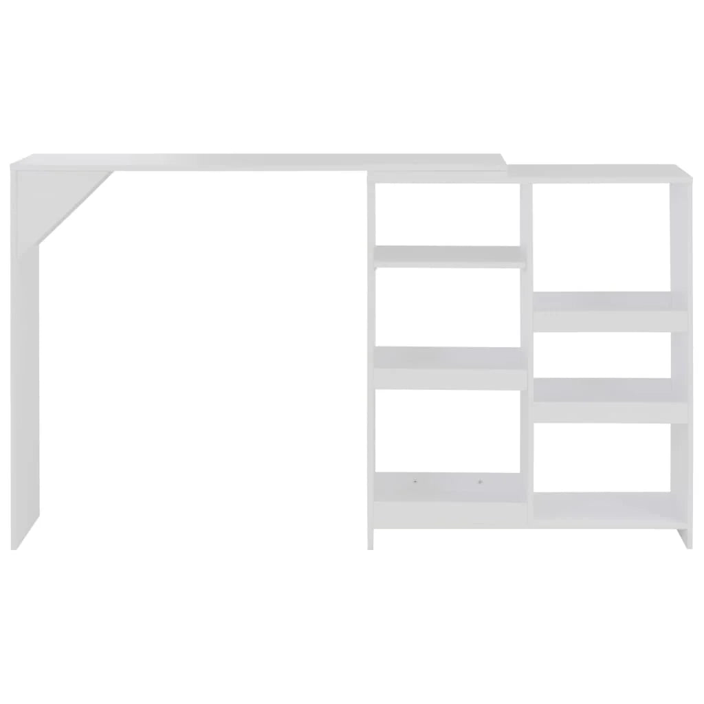 Tavolo alto da bar/bistrot con ripiano rimovibile bianco 120 cm 0902045