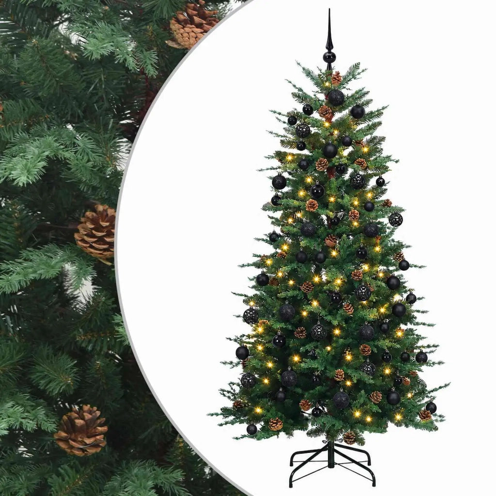Albero di Natale artificiale con palline 240 cm 300 LED 3466455