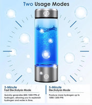 Generatore di Acqua di Idrogeno - Fles di Acqua di Idrogeno - H2 + Idrogeno - Ossidrante Portatile - Salute - Incluso Libro Elettronico