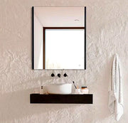 Specchio LED Megan 80x80 cm nero