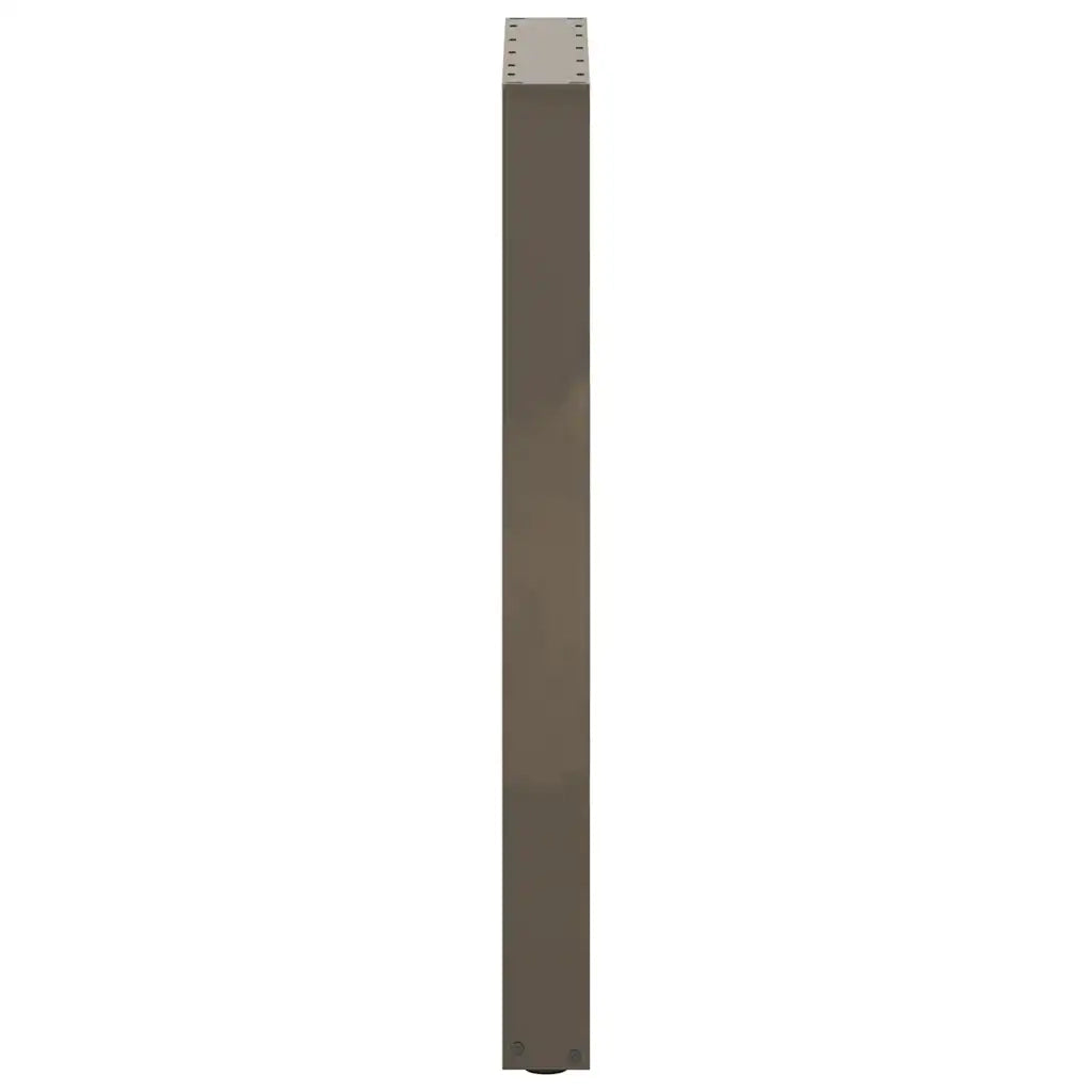Gambe per tavolo da bar a forma di U 2 pz in acciaio naturale 40x(90-91) cm 4013219