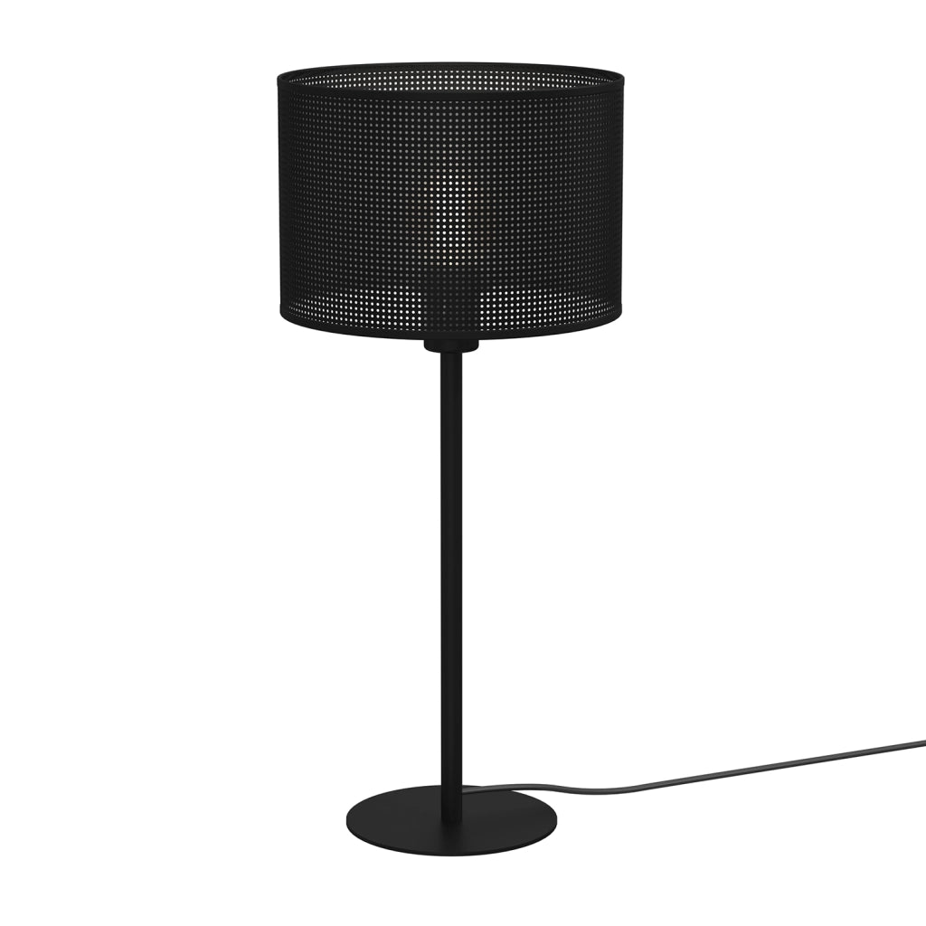 Lampada da tavolo loft nera rete Ø25 E27 IP20 Luminex