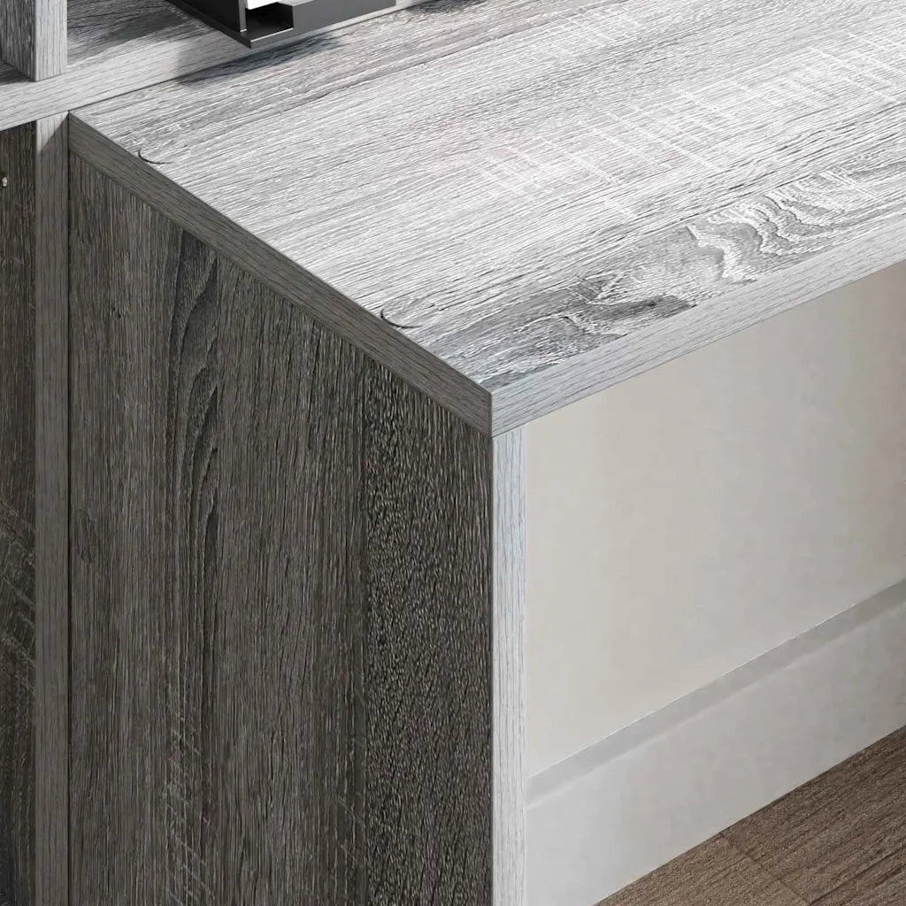 Scrivania con lo scaffale Grigio Sonoma 138,5 x 55 x 143 cm 3337254