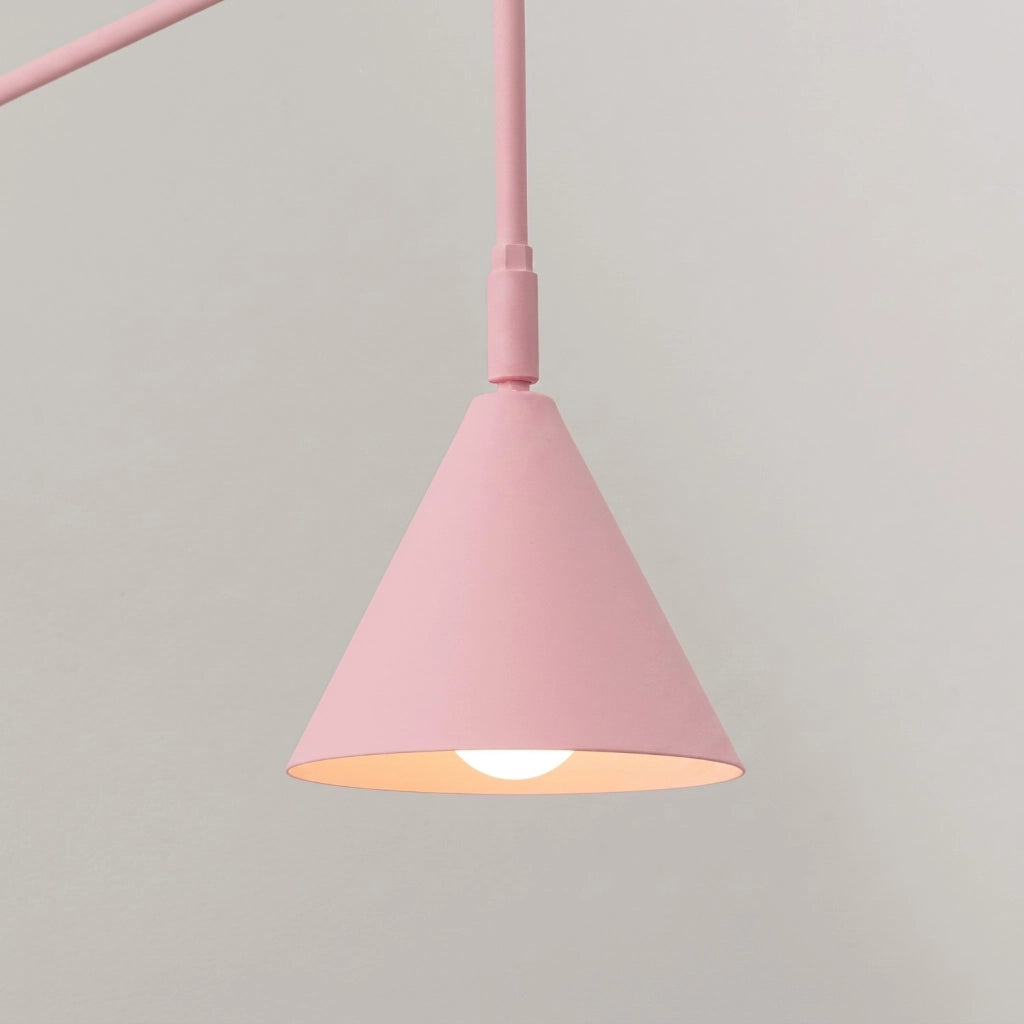 Applique NOX 1 rosa con interruttore