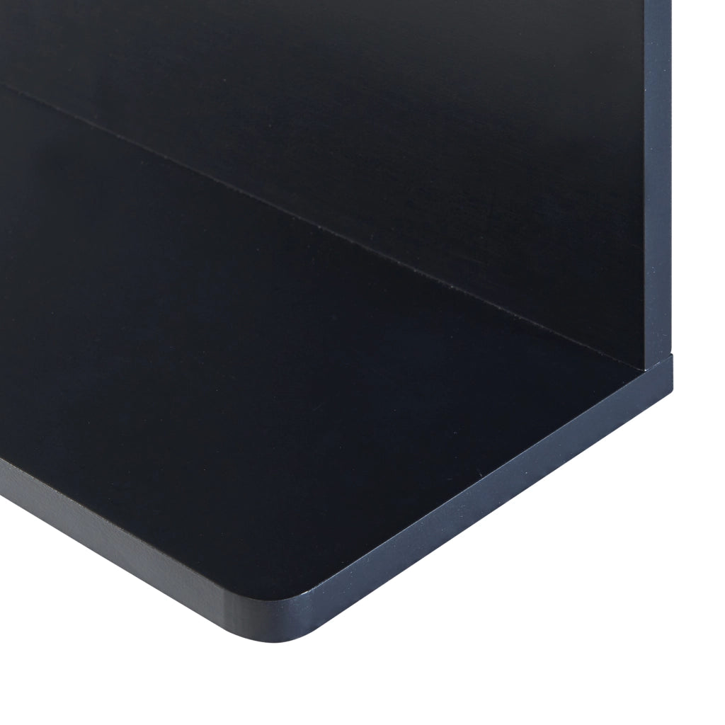 Mensola da Parete Dønna 60 x 15 x 40 cm Nero [en.casa]