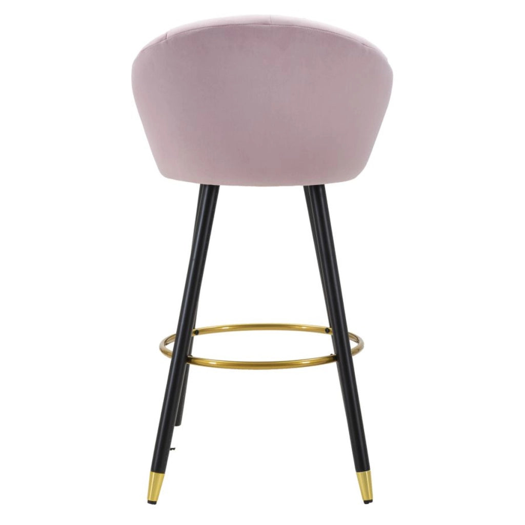 Sgabello Alto VKH431, Rosa, Metallo, 55x56x104 cm