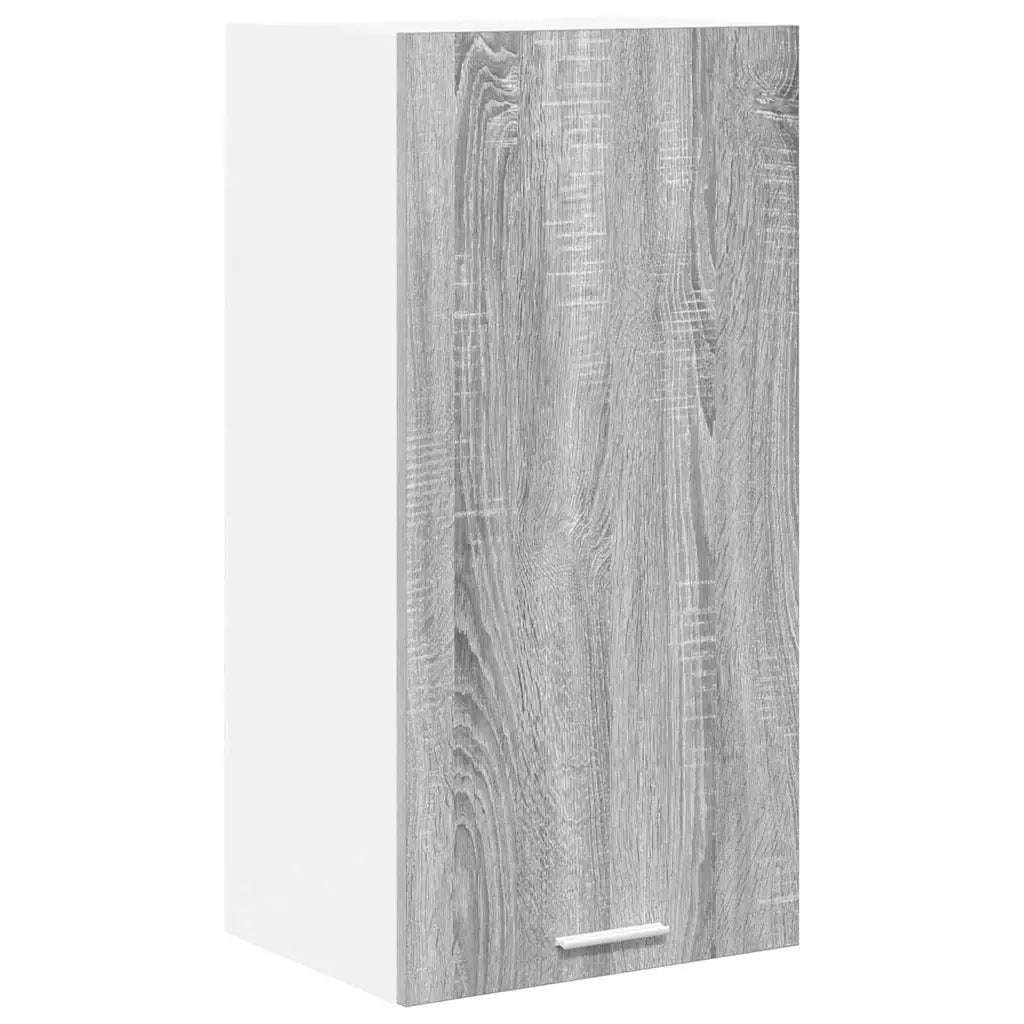 Armadio pensile Grigio Sonoma e Bianco 40 x 31 x 80 cm 884263