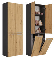 Colonna bagno NEL 2k/DD antracite artisan