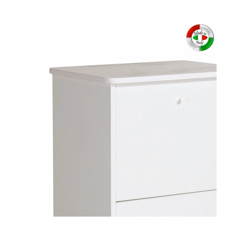 Mobile asse stiro bianco frassinato con 3 cassetti cm 44x57xH.89