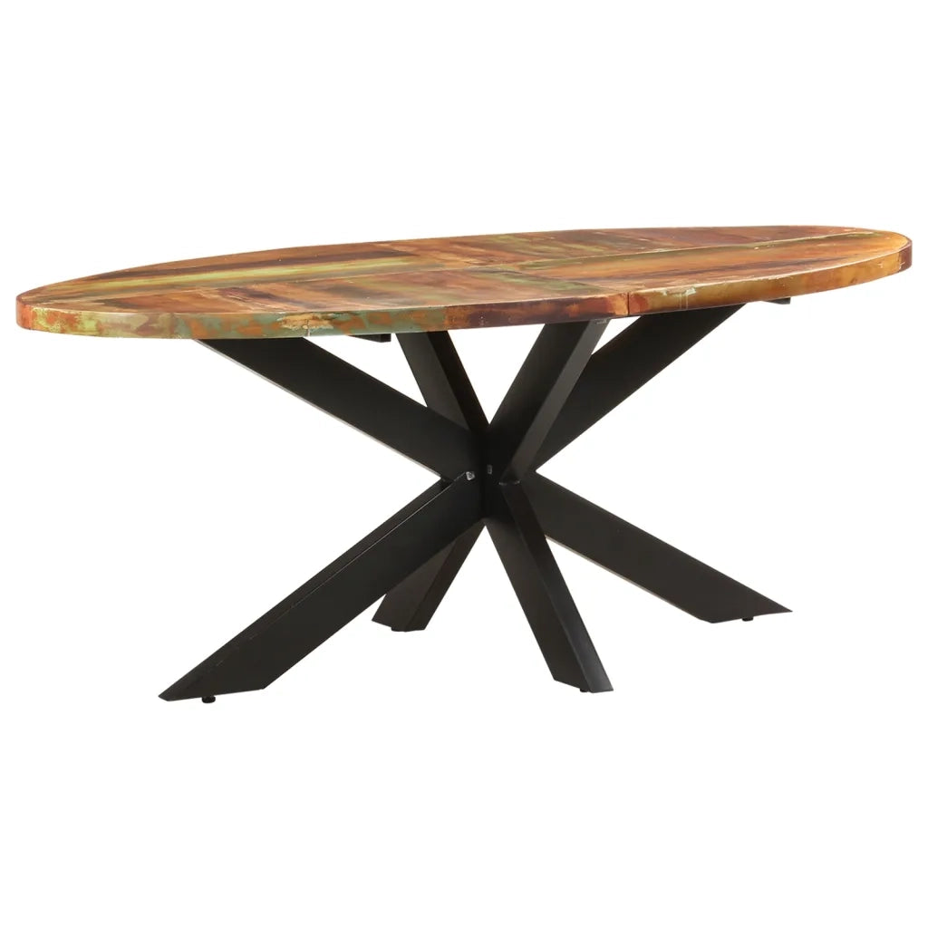 Tavolo da Pranzo 200x100x75cm in Legno Massello di Recupero 321676