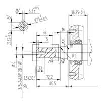 LIFAN KP460E Motore a benzina 25,4mm 15,6 CV a 1 cilindro per piastre vibranti e macchine edili