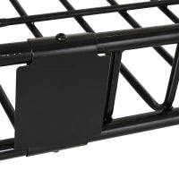 Portapacchi Auto Universale per Tetto in Metallo, 162x99x16cm, Nero
