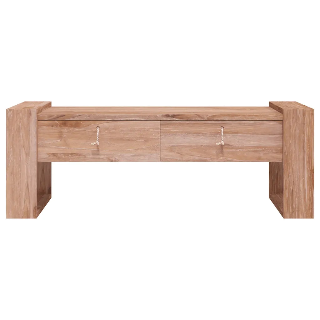 Tavolino da CaffÃ¨ 110x60x40 cm in Legno Massello di Teak cod mxl 24378