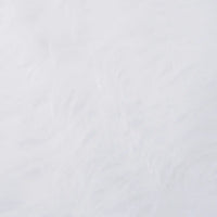 Gonna per albero di Natale bianca 150 cm in pelliccia sintetica 330271