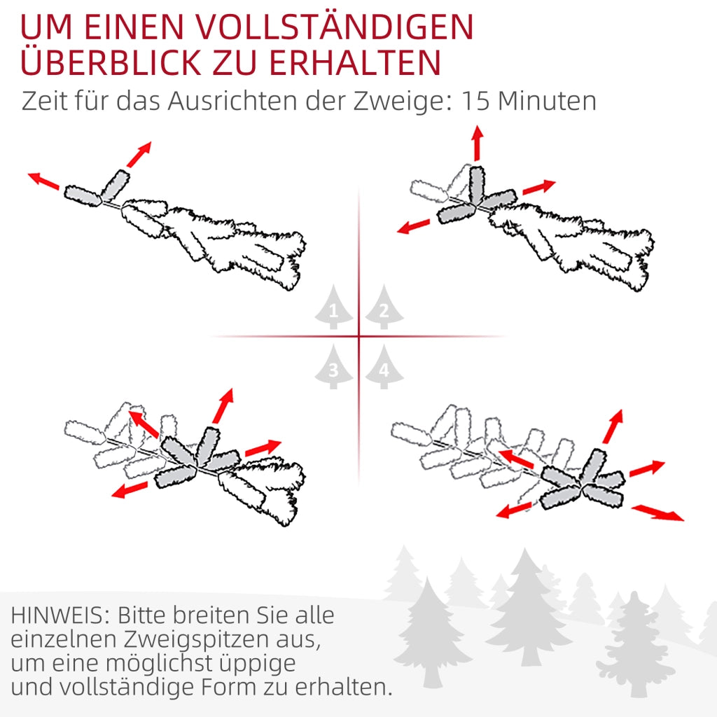 Albero di Natale Artificiale ¨C zephmum ¨C Verde 183 cm