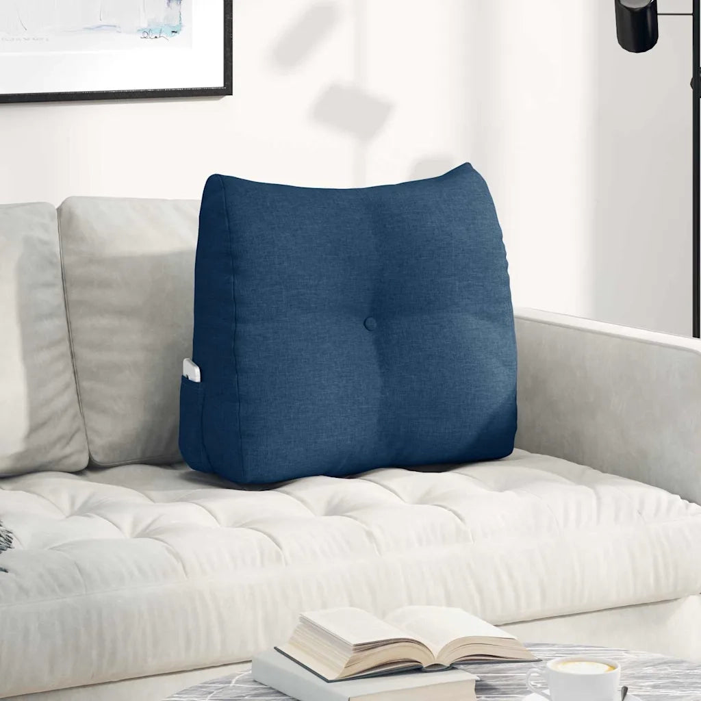 Cuscino per Schiena Blu 60 x 24 x 50 cm Tessuto