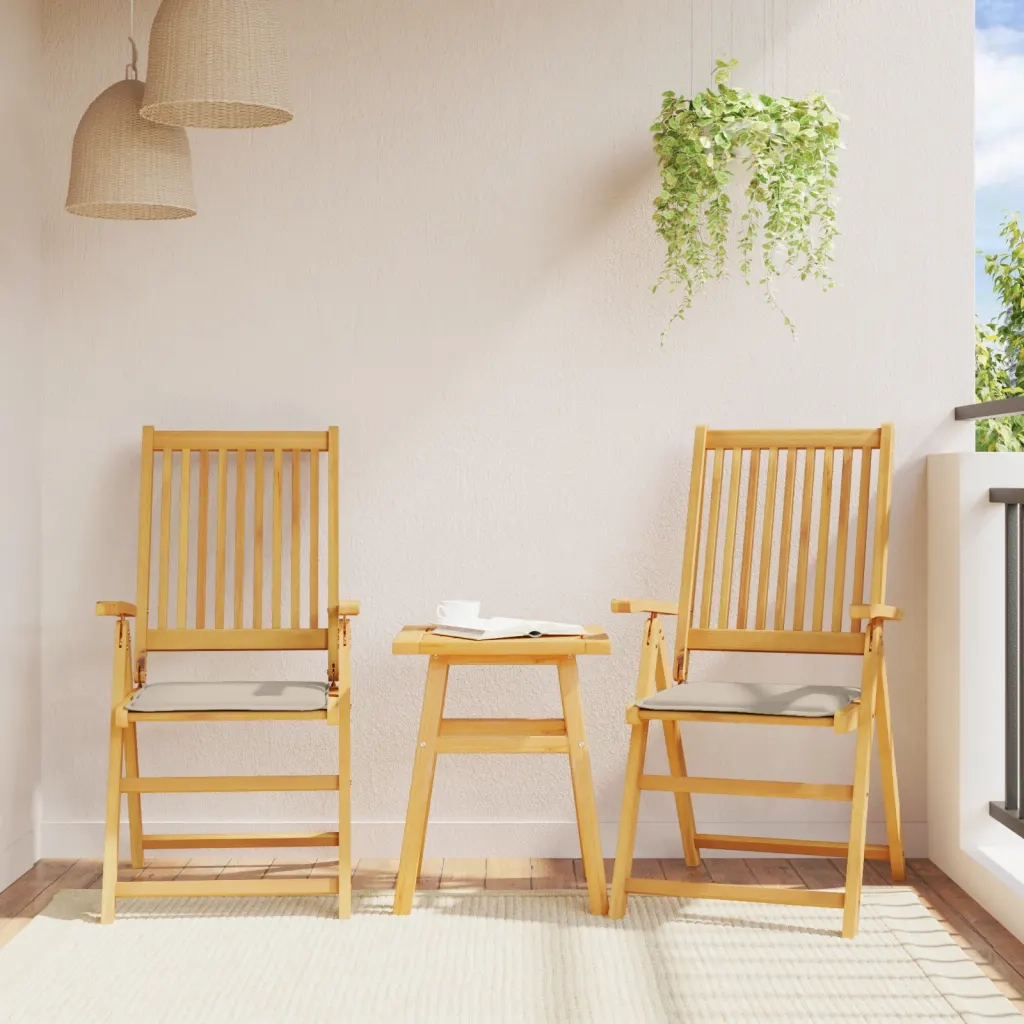 Imbottitura per Seduta Giardino 2pz Tortora 45x45x2 cm Quadrata 847722