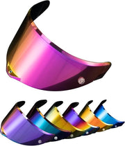 Vizier di Ricambio - Visiera Retrovisibile - Accessori per Casco - Adatto per Caschi AGV Pista GP RR Pista GPR - Colore Rosso Scuro - Visiera di Ricambio per Casco