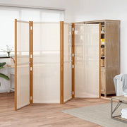 Divisorio Ambienti | Divider per stanze | Paravento a 4 Pannelli Bianco Crema 280x180 cm