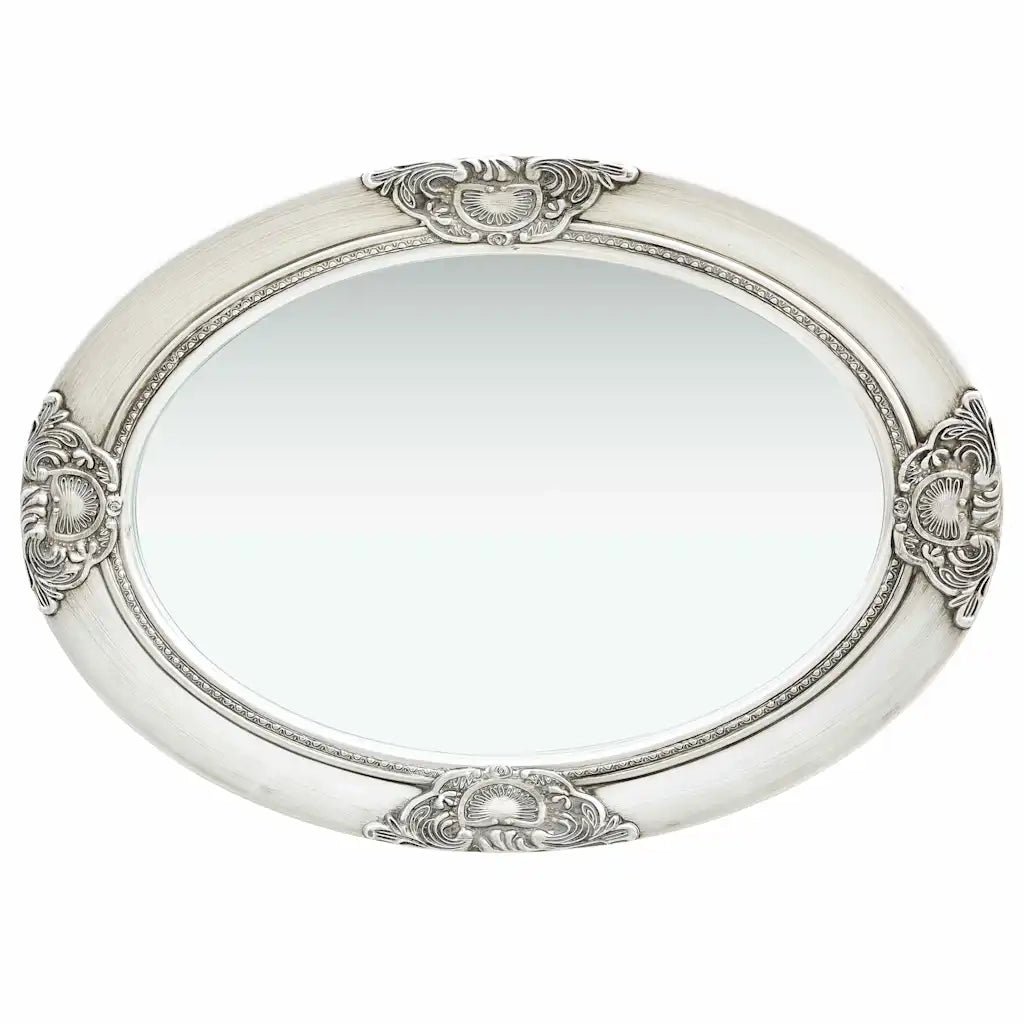 Specchio da Parete Stile Barocco 50x70 cm Argento cod mxl 51708