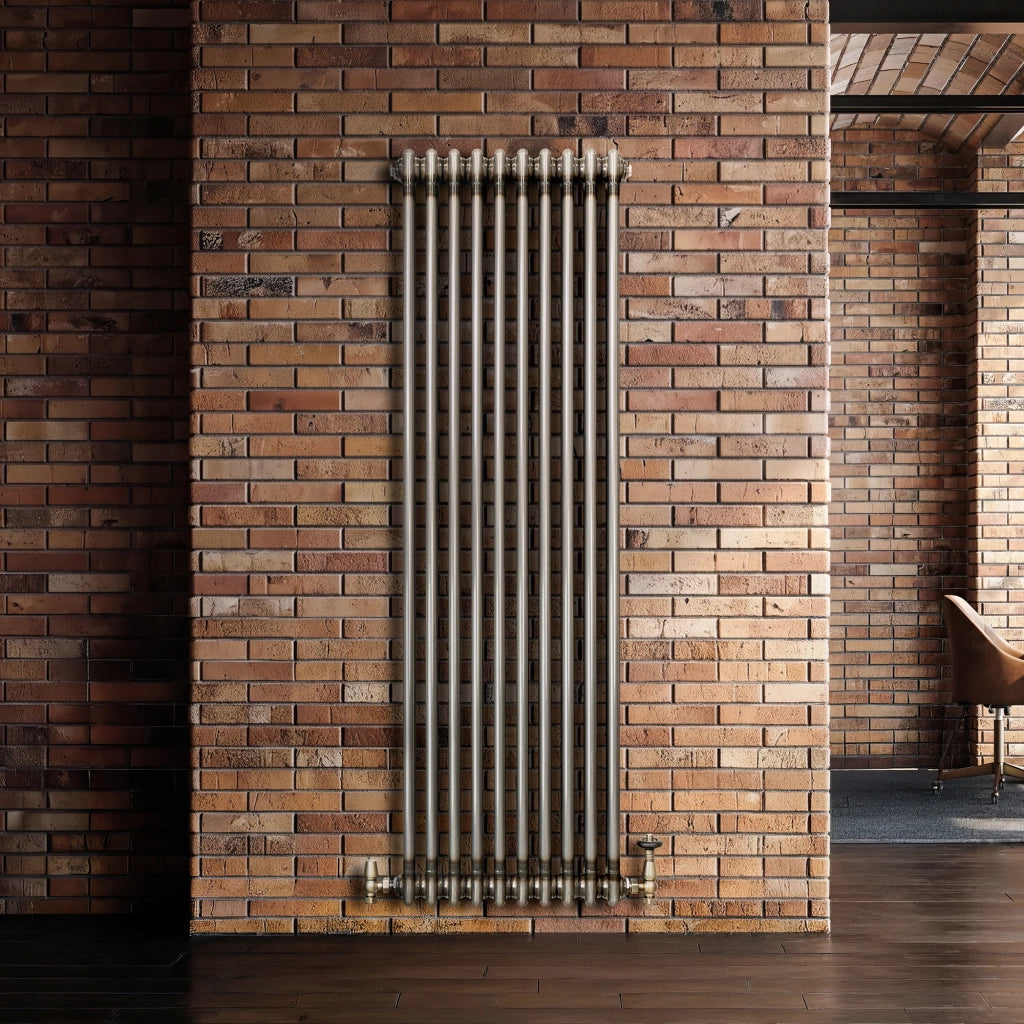 Radiatore 2 Colonne Verticale Metallo Grezzo 1500 x 470 mm TRV