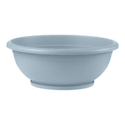 CIOTOLA NAXOS con sottovaso ad incastro Vaso BASSO fioriera Ø 40 cm VARI COLORI Color: AZZURRO PASTELLO