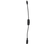 Cavo di Alimentazione USB C con Interruttore On/Off - Nero - Comando di Facile Accesso per Cavo di Ricarica - Estensione Stabile