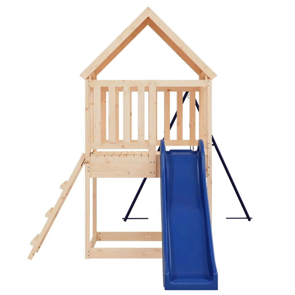 Area giochi esterna 494 x 235 x 228 cm in legno massello di pino 02_0004801