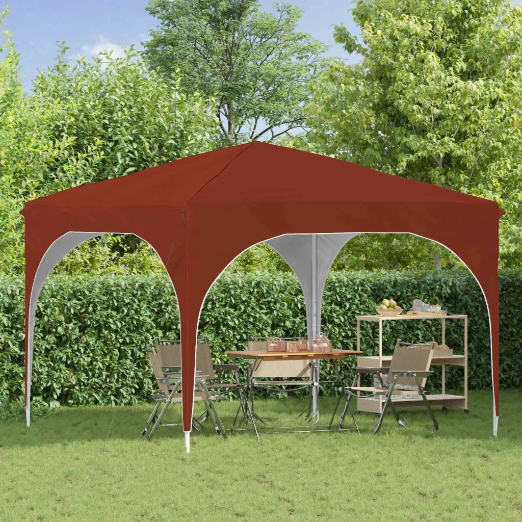 Tenda per feste a pop-up-Gazebo 290 x 290 x 245 cm Terracotta 141379