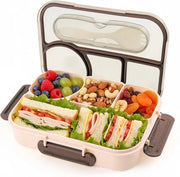 Lunchbox a 4 compartimenti - valbestendig - onbreekabile - vaatwasserbestendig - colore khaki