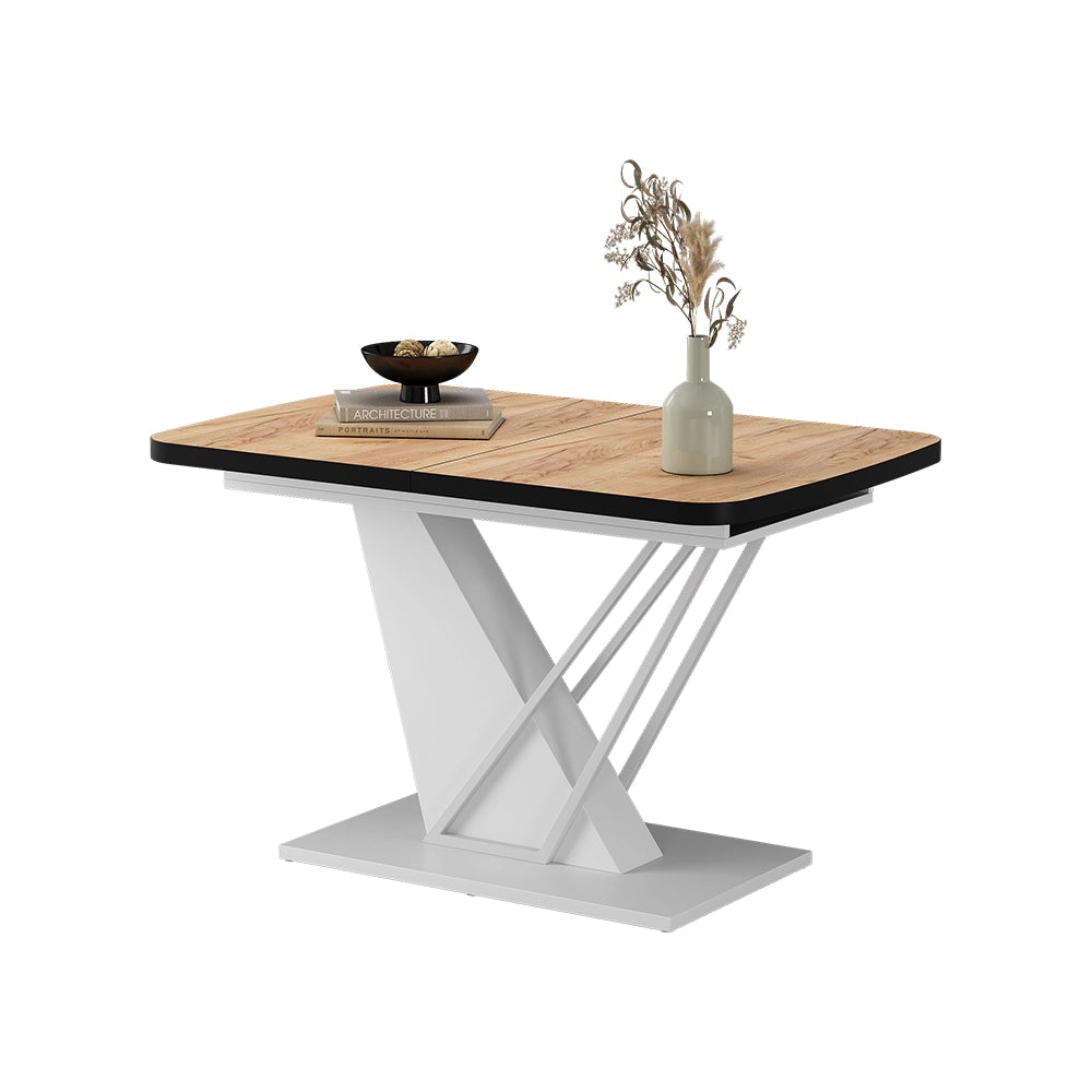 Vicco tavolo da pranzo allungabile Quercia dorata/bianco 120 x 80 cm estensibile